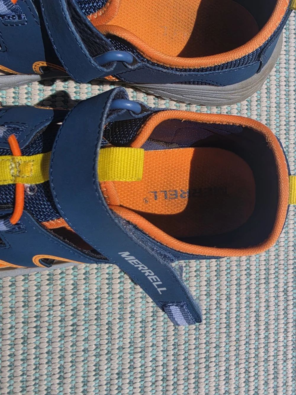 Merrell Kids' Navy and Yellow Closed-Toe Sandals